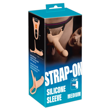 Чоловік страпон - Strap-On Silicone Sleeve Medium