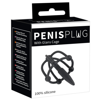 Стимулятор уретри - Penis Plug with Glans Cage Стимулятор уретри - Penis Plug with Glans Cage
