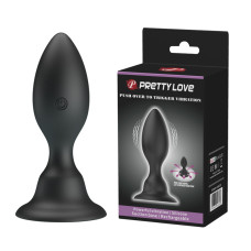 Анальна пробка - Pretty Love Push Over To Trigger Vibration Black Анальна пробка - Pretty Love Push Over To Trigger Vibration Black