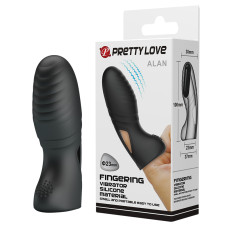 Насадка на палець - Pretty Love Alan Finger Vibrator Black Насадка на палець - Pretty Love Alan Finger Vibrator Black
