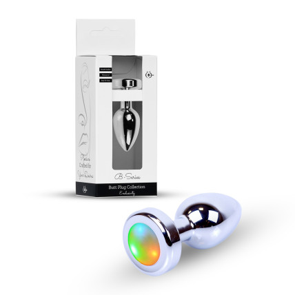 Анальна пробка - Jewellery Silver Plug Disco Flashlight Анальна пробка - Jewellery Silver Plug Disco Flashlight