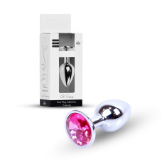 Анальна пробка - Jewellery Silver Plug Pink Анальна пробка - Jewellery Silver Plug Pink