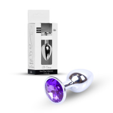 Анальна пробка - Jewellery Silver Plug Purple Анальна пробка - Jewellery Silver Plug Purple