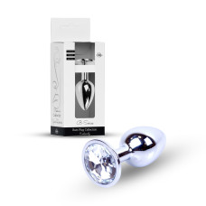 Анальна пробка - Jewellery Silver Plug Clear Анальна пробка - Jewellery Silver Plug Clear