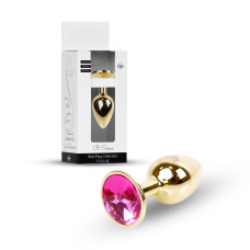 Анальна пробка - Jewellery Gold Plug Pink Анальна пробка - Jewellery Gold Plug Pink