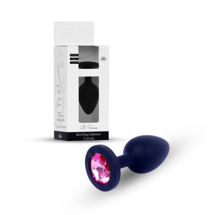 Анальна пробка - Silikon Plug Jewellery Black Small Анальна пробка - Silikon Plug Jewellery Black Small