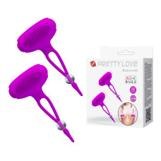 Затискачі для сосків - Pretty Love Bancroft Nipple Vibrator Purple Затискачі для сосків - Pretty Love Bancroft Nipple Vibrator Purple