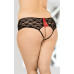 Жіночі стринги - String 2470, Plus Size, чорні