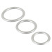 Набір ерекційних кілець - Metallic Silicone Cock Ring Set Набір ерекційних кілець - Metallic Silicone Cock Ring Set