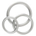 Набір ерекційних кілець - Metallic Silicone Cock Ring Set Набір ерекційних кілець - Metallic Silicone Cock Ring Set