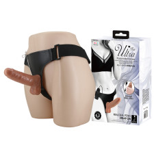 Страпон - Ultra Vibrating Realdeal Penis Strap On 6.2