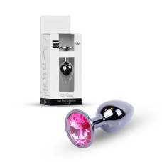 Анальна пробка - Jewellery Dark Silver Plug Pink Анальна пробка - Jewellery Dark Silver Plug Pink