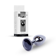Анальна пробка - Jewellery Dark Silver Plug Black Анальна пробка - Jewellery Dark Silver Plug Black