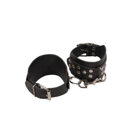 Кайдани Leather Leg Cuffs, Black Кайдани Leather Leg Cuffs, Black