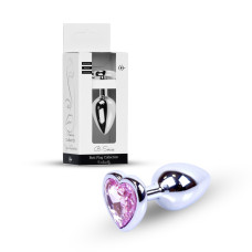 Анальна пробка - Jewellery Silver Heart Plug Light Pink Анальна пробка - Jewellery Silver Heart Plug Light Pink