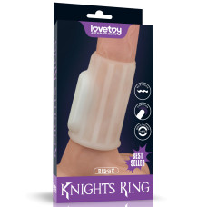 Насадка на член - Vibrating Ridge Knights Ring White Насадка на член - Vibrating Ridge Knights Ring White