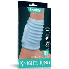 Насадка на член - Vibrating Spiral Knights Ring Blue Насадка на член - Vibrating Spiral Knights Ring Blue