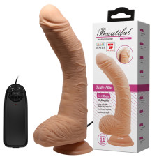 Вібратор - Beautiful Encounter Alex Vibrating Dildo Flesh