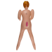Надувна міні лялька Mini Blow-Up Doll Red Hair, 66 см