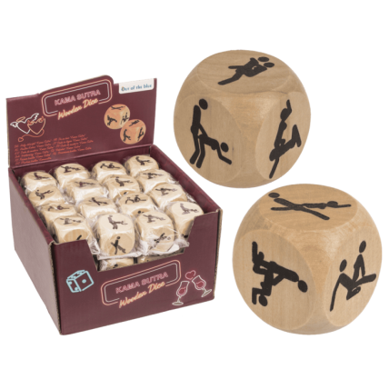 Дерев'яний кубик Kama Sutra Wooden Dice, 3 x 3 см Дерев'яний кубик Kama Sutra Wooden Dice, 3 x 3 см