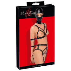 Боді з маскою - 2480492 Bad Kitty Strap+Mask Set, black M