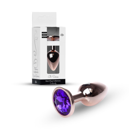 Анальна пробка - Jewellery Red Gold Plug Purple Анальна пробка - Jewellery Red Gold Plug Purple