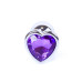 Анальна пробка - Jewellery Silver Heart PLUG- Purple Анальна пробка - Jewellery Silver Heart PLUG- Purple