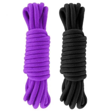 Набір мотузок для бондажу Submission 5 м Black&Purple