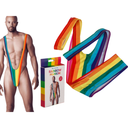 Чоловічі стрінги Rainbow Mankini One Size Чоловічі стрінги Rainbow Mankini One Size