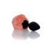 Анальна пробка - Bunny Tail Silicone Black Plug Peach Анальна пробка - Bunny Tail Silicone Black Plug Peach