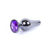 Анальна пробка - Jewellery Dark Silver BUTT PLUG- Purple Анальна пробка - Jewellery Dark Silver BUTT PLUG- Purple