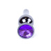 Анальна пробка - Jewellery Dark Silver BUTT PLUG- Purple Анальна пробка - Jewellery Dark Silver BUTT PLUG- Purple