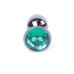 Анальна пробка - Jewellery Dark Silver PLUG Green