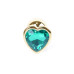 Анальна пробка - Jewellery Gold Heart PLUG- Green Анальна пробка - Jewellery Gold Heart PLUG- Green