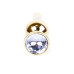 Анальна пробка - Jewellery Gold BUTT PLUG- Clear