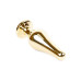 Анальна пробка - Jewellery Gold BUTT PLUG- Clear