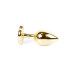 Анальна пробка - Jewellery Gold Heart Plug Clear Анальна пробка - Jewellery Gold Heart Plug Clear