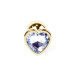 Анальна пробка - Jewellery Gold Heart Plug Clear Анальна пробка - Jewellery Gold Heart Plug Clear