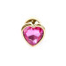 Анальна пробка - Jewellery Gold Heart Plug Pink Анальна пробка - Jewellery Gold Heart Plug Pink