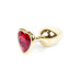 Анальна пробка - Jewellery Gold Heart Plug Red Анальна пробка - Jewellery Gold Heart Plug Red