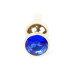 Анальна пробка - Jewellery Gold Long Plug Dark Blue Анальна пробка - Jewellery Gold Long Plug Dark Blue