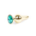 Анальна пробка - Jewellery Gold Butt Plug Green Анальна пробка - Jewellery Gold Butt Plug Green
