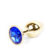 Анальна пробка - Jewellery Gold Plug Dark Blue Анальна пробка - Jewellery Gold Plug Dark Blue