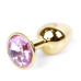 Анальна пробка - Jewellery Gold Plug Rose Анальна пробка - Jewellery Gold Plug Rose