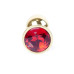 Анальна пробка - Jewellery Gold Plug Red