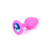 Анальна пробка - Silikon Plug Jewellery Pink Small Анальна пробка - Silikon Plug Jewellery Pink Small