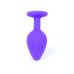 Анальна пробка - Jewellery Purple Silicon PLUG Medium Red Diamond Анальна пробка - Jewellery Purple Silicon PLUG Medium Red Diamond