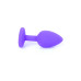 Анальна пробка - Silikon Purple Plug Small Red Diamond Анальна пробка - Silikon Purple Plug Small Red Diamond
