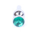 Анальна пробка - Jewellery Silver BUTT PLUG- Green Анальна пробка - Jewellery Silver BUTT PLUG- Green