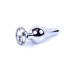 Анальна пробка - Jewellery Silver Butt Plug Clear Анальна пробка - Jewellery Silver Butt Plug Clear
